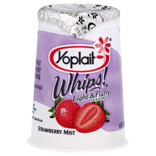 Yoplait Whips Strawberry Mist Yogurt 4-Ounce