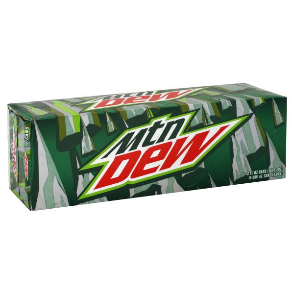 Mountain Dew Soda, 12 - 12 fl oz (355 ml) cans [144 fl oz (4.26 lt)] at Kmart.com