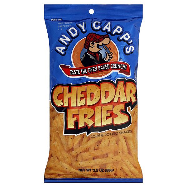 Andy Capp&rsquo;s Cheddar Fries, Corn And Potato Snacks, 3.5 Oz (99 G) 2620049460