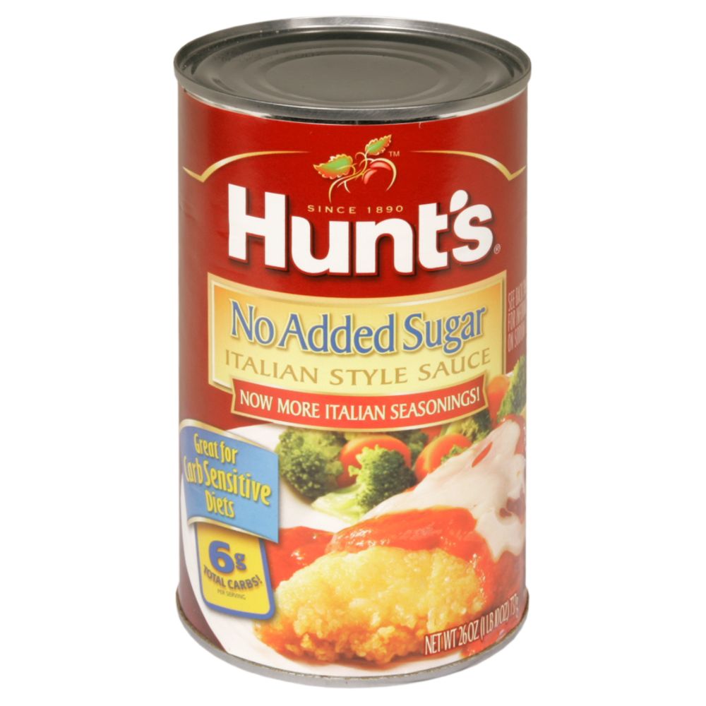 Hunt's Italian Style Sauce, No Added Sugar, 26 oz (1 lb 10 oz ) 737 g at Kmart.com