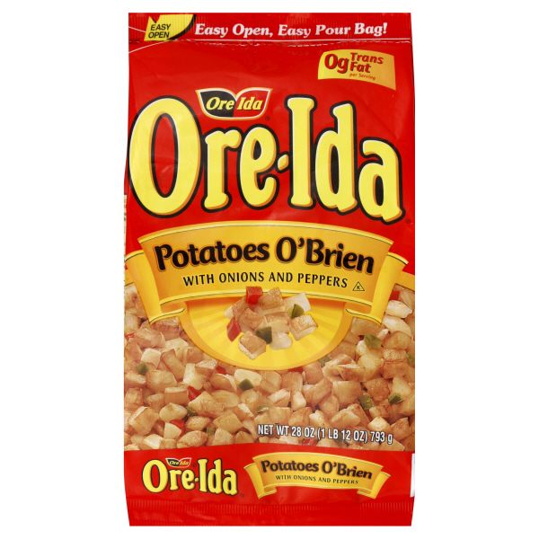 OreIda Potatoes O'Brien, with Onions and Peppers, 28 oz (1 lb 12 oz
