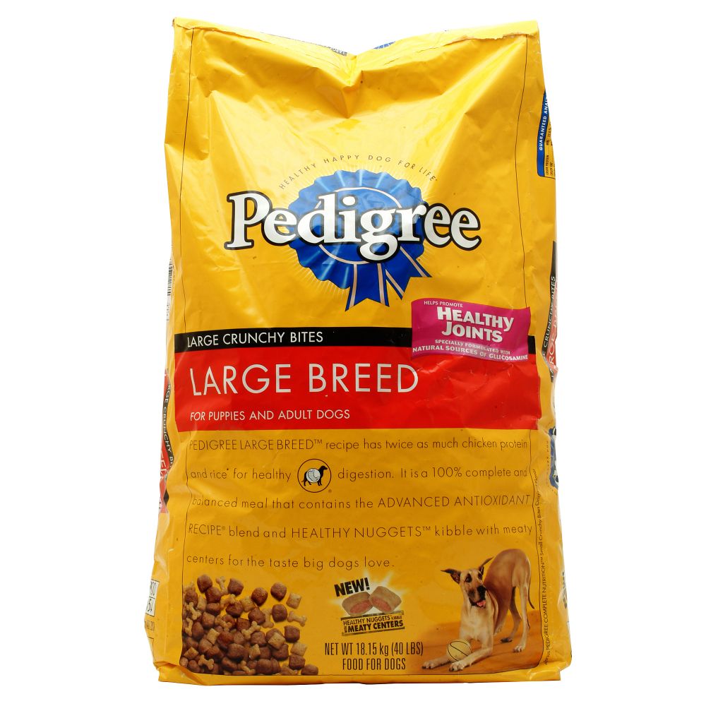 Pedigree Large Breed Dry Dog Food Large Chunky Bits Healthy Joint