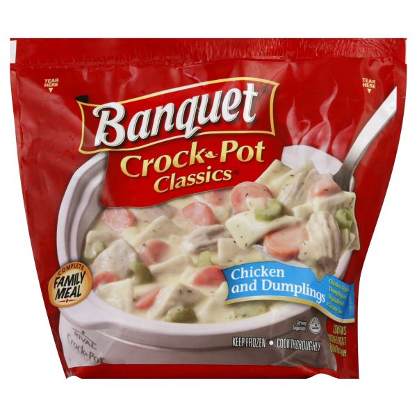 Banquet Crock Pot Classics Chicken and Dumplings, 41.5 oz (2 lb 9.5 oz