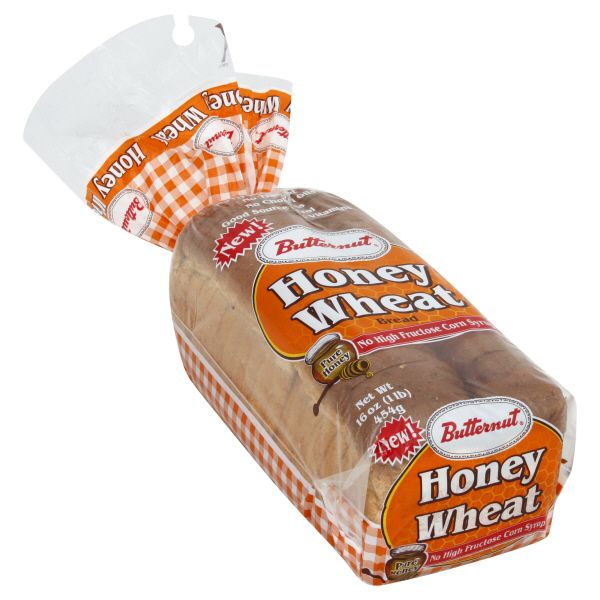 Butternut Bread, Honey Wheat, 16 oz (1 lb) 454 g