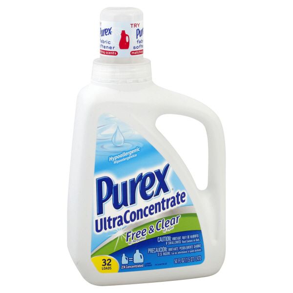PUREX Purex Ultra Concentrate Laundry Detergent, Free & Clear, 50 fl oz (1.5 qt) 1.47 lt