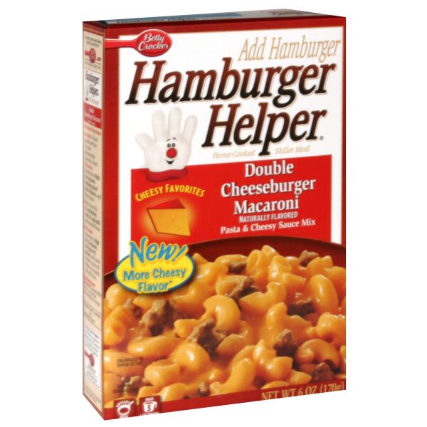 Hamburger Helper Cheesy Favorites Home-Cooked Skillet Meal, Double Cheeseburger Macaroni, 6 oz (170 g) at Kmart.com