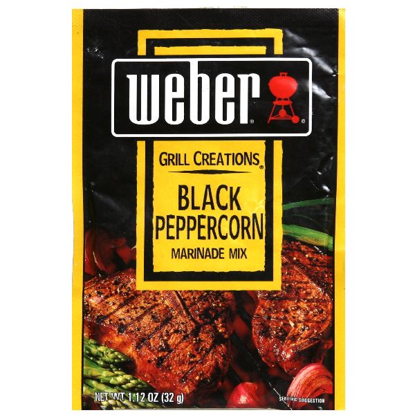 Weber Grill Creations Weber Grill Creations Marinade Mix, Black Peppercorn, 1.12 oz (32 g)
