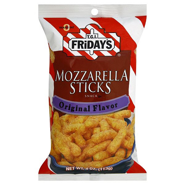 T.G.I. Friday's Mozzarella Sticks Snack, Original Flavor, 4 oz (113 g)