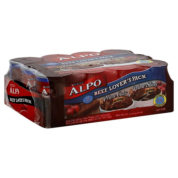 Alpo Dog Food, Beef Lover&rsquo;s Pack, 12 - 13.2 Oz (374 G) Cans [9.9 Lb 12772