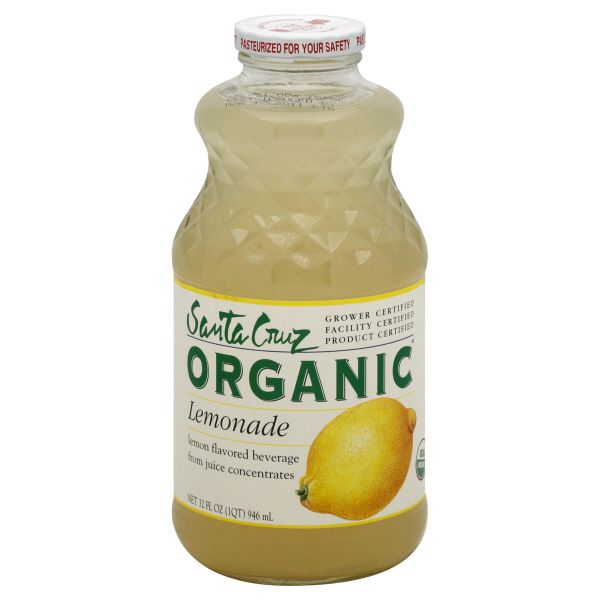 Santa Cruz Organic Juice, Lemonade, 32 fl oz (1 qt) 946 ml Pack of 12