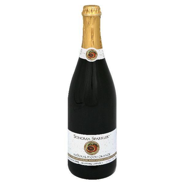 Sonoma Sparkler Sparkling Apple Juice, Natural Blood Orange, 25.4 fl oz (1.6 pt) 750 ml Pack of 12