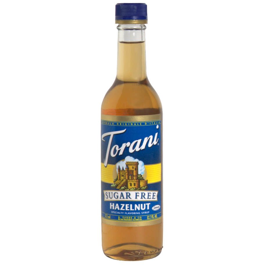 Torani Specialty Flavoring Syrup, Hazelnut, Sugar Free, 12.7 fl oz (375 ml) Pack of 6