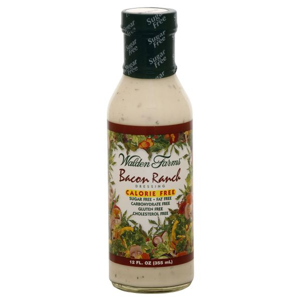 Walden Farms Dressing, Bacon Ranch, 12 fl oz (355 ml) Pack of 6