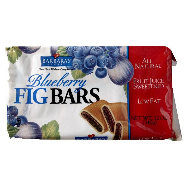 Barbara's Bakery Fig Bars, Blueberry, 12 oz (340 g) Pack of 6