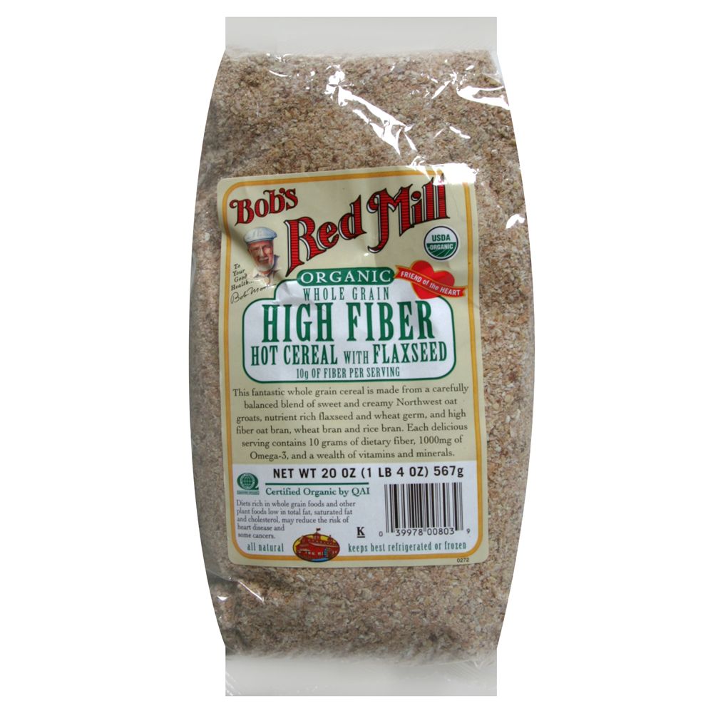 Bob's Red Mill Hot Cereal, with Flaxseed, 20 oz (1 lb 4 oz) 567 g pack of 4
