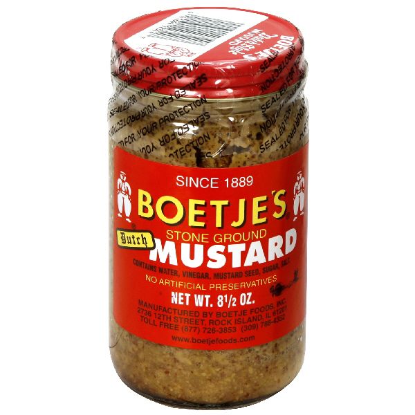 Boet Je's Dutch Mustard, Stone Ground, 8.5 oz pack of 12