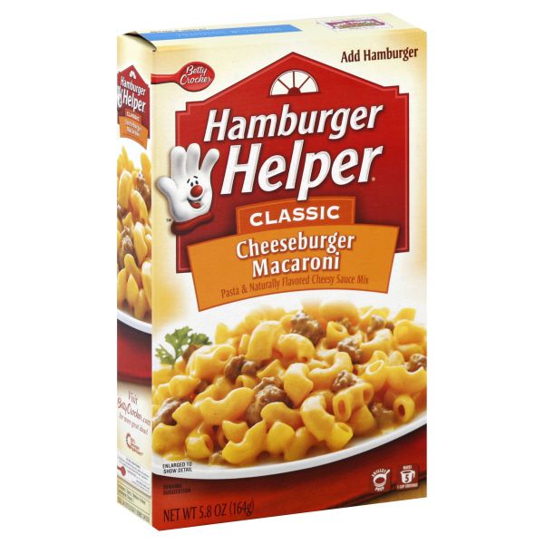 Hamburger Helper Classic Pasta & Sauce Mix, Cheeseburger Macaroni, 5.8 oz (164 g) at Kmart.com