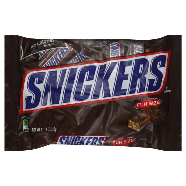 Snickers Candy Bar, Fun Size, 11.18 oz (317 g) at Kmart.com