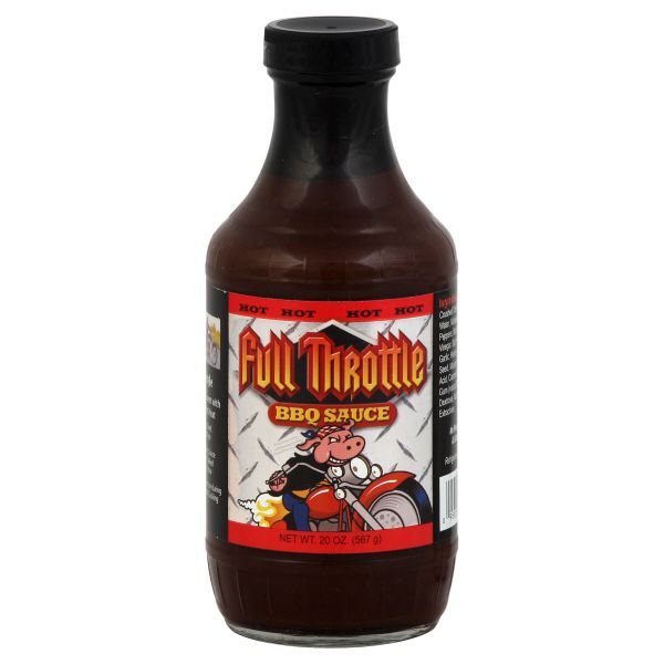 Full Throttle BBQ Sauce, Hot, 20 oz (567 g) Pack of 6