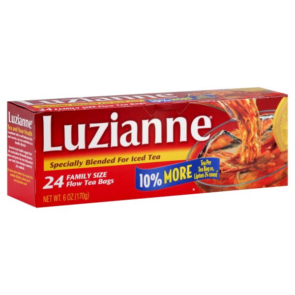 Luzianne Flow Tea Bags, 24 bags pack of 12
