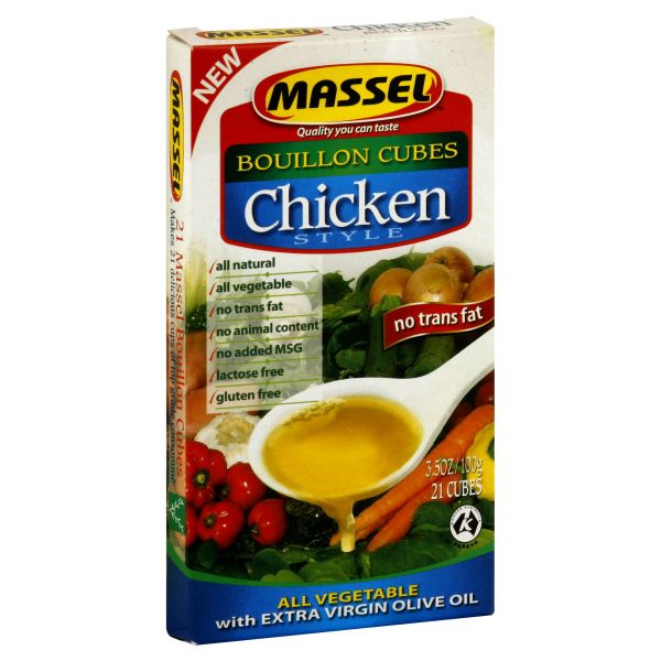 Massel Bouillon Cubes, Chicken Style, 3.5 oz (100 g) pack of 12