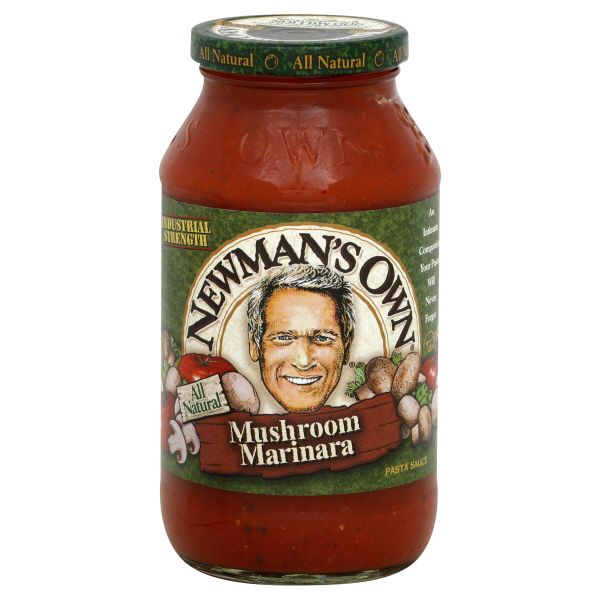Newman's Own Pasta Sauce, Mushroom Marinara, 24 oz (1 lb 8 oz) 680 g pack of 12