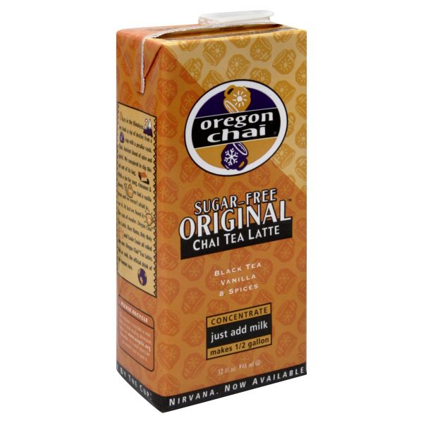Oregon Chai Original Chai Tea Latte, Sugar-Free, 32 fl oz (946 ml) pack of 6