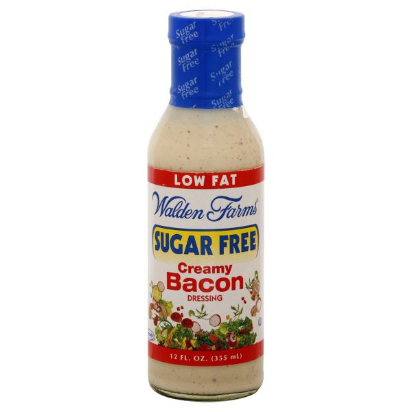 Walden Farms Low Fat Dressing, Creamy Bacon, 12 fl oz (355 ml) Pack of 6