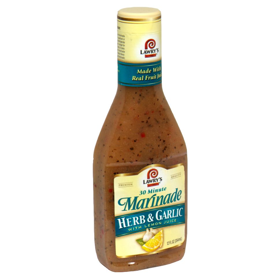 Lawry's 30 Minute Marinade, Herb & Garlic with Lemon Juice, 12 fl oz (354 ml)  (Box of 6)