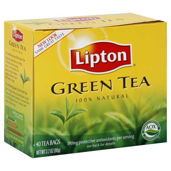 Lipton Tea Bags, Green Tea, 40 tea bags [3.2 oz (90 g)]  (Box of 6)