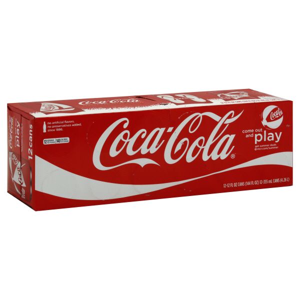 Coca-Cola Cola, 12 - 12 fl oz (355 ml) cans [144 fl oz (4.26 lt)]