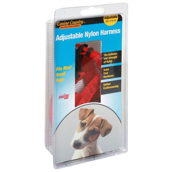American Leather Canine Country Adjustable Nylon Harness, Size 14 To 44322111