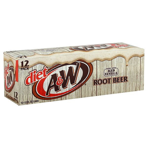 A&w Root Beer, Diet, 12-12 Fl Oz (355 Ml) Cans [144 Fl Oz (4.3 Lt) ] 15639911