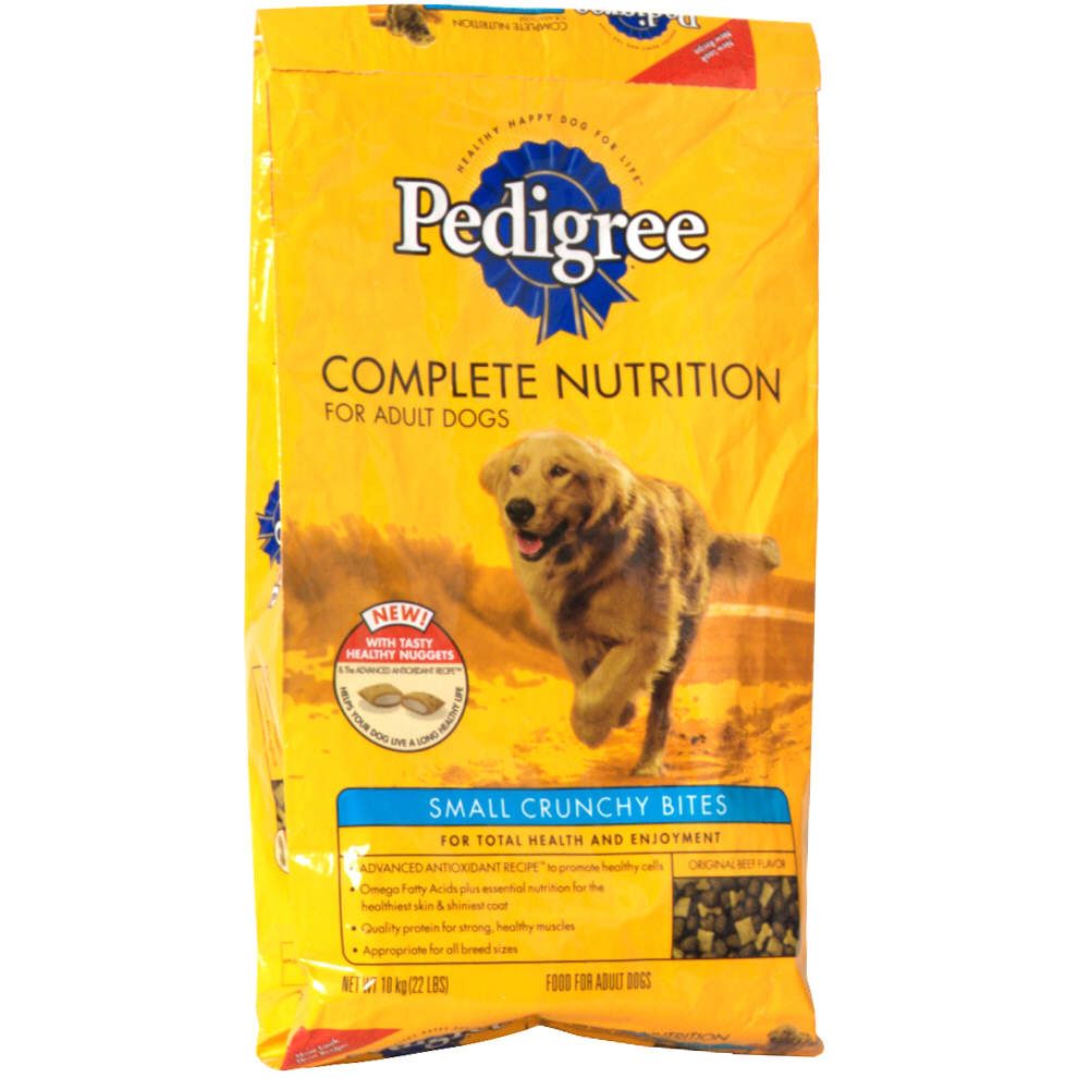 Pedigree Complete Nutrition Food for Adult Dogs, Small Crunchy Bites, Beef Flavor, 22 lbs (10 kg) at Kmart.com
