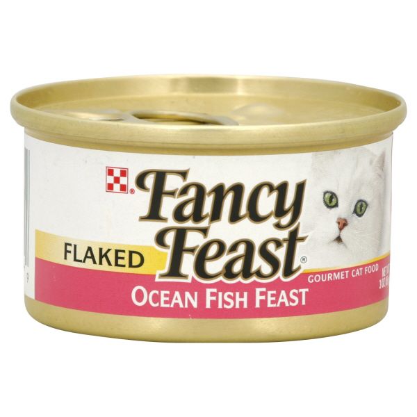 Fancy Feast Cat Food, Gourmet, Ocean Fish Feast, Flaked, 3 oz (85 g) at Kmart.com
