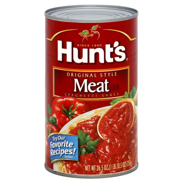 Hunt's Spaghetti Sauce, Original Style, Meat Flavor, 26.5 oz (1 lb 10.5 oz) 751 g at Kmart.com