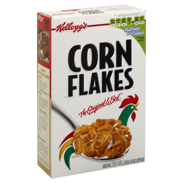 Kellogg's Corn Flakes Cereal, 18 oz (1 lb 2 oz) 510 g