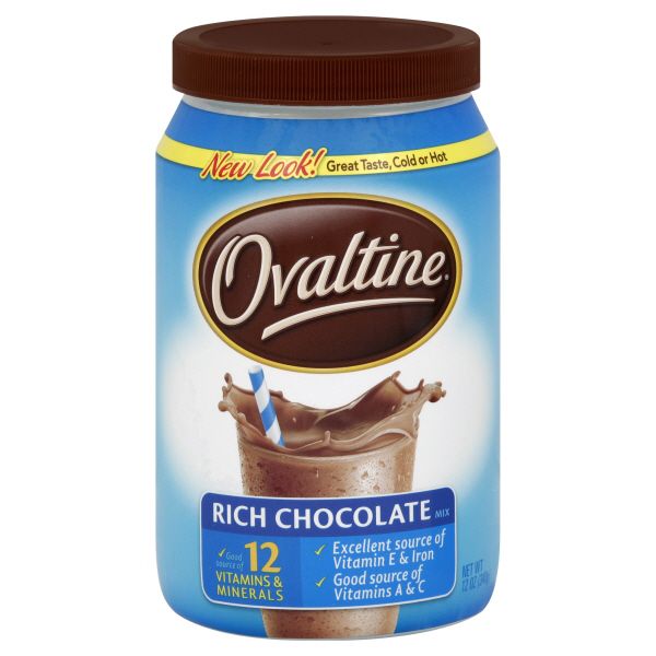 Nestle Ovaltine Drink Mix, Rich Chocolate, 12 oz (340 g)