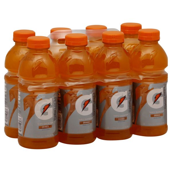 Gatorade G 02 Perform Thirst Quencher, Orange, 8 - 20 fl oz (1.25 pt) 591 ml bottles