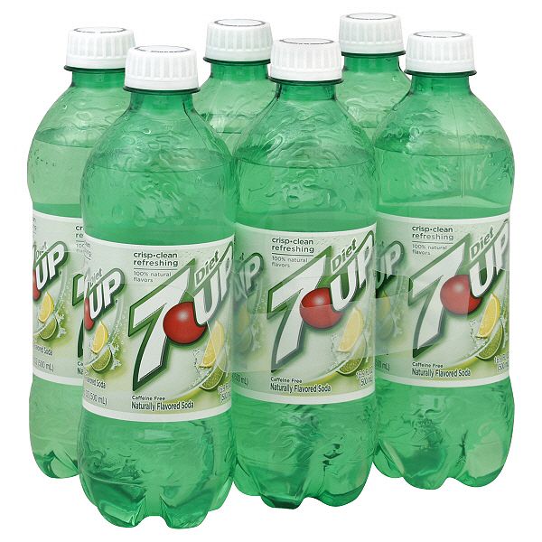 7-up Soda, Diet, 6 - 16.9 Fl Oz (500 Ml) Bottles 55011311