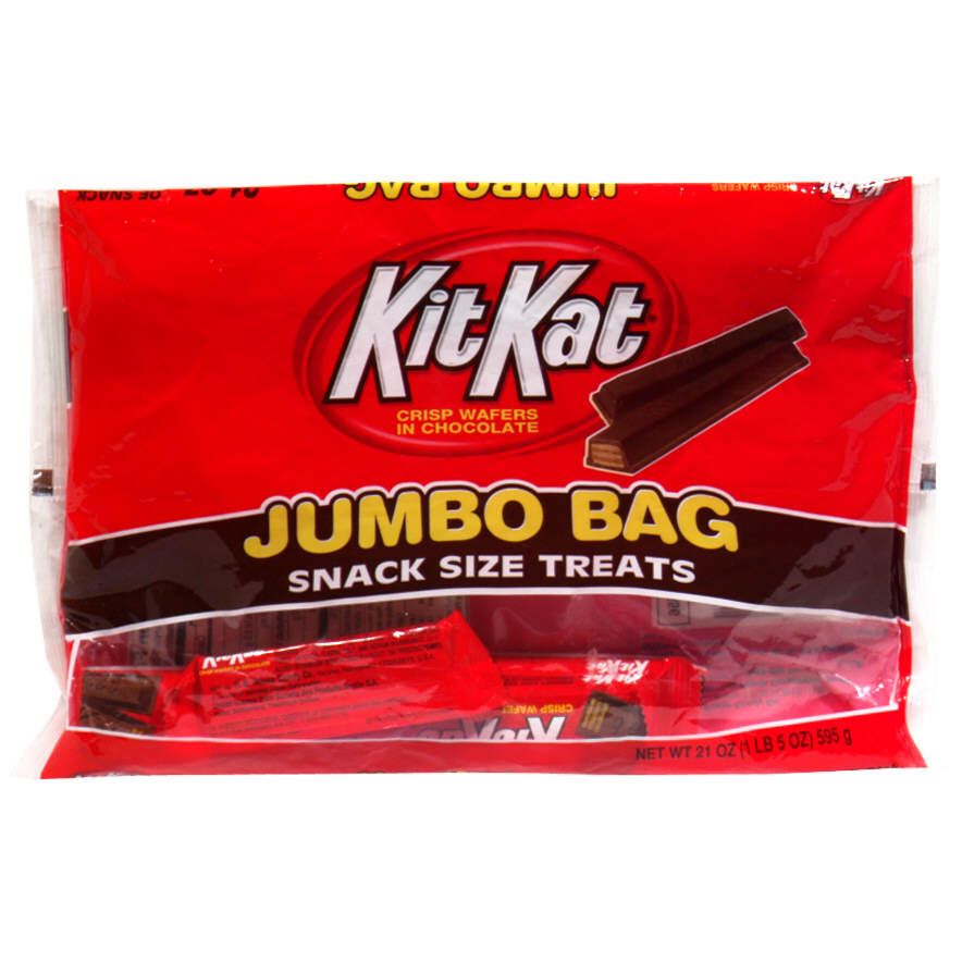Kit Kat Bar, Snack Size Treats, Jumbo Bag, 21 oz (1 lb 5 oz) 595 g at Kmart.com