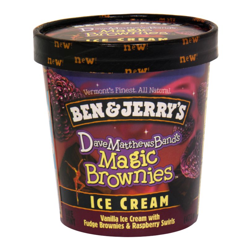 Ben & Jerry's Ice Cream, Dave Matthews Band Magic Brownies, 1 pint (473