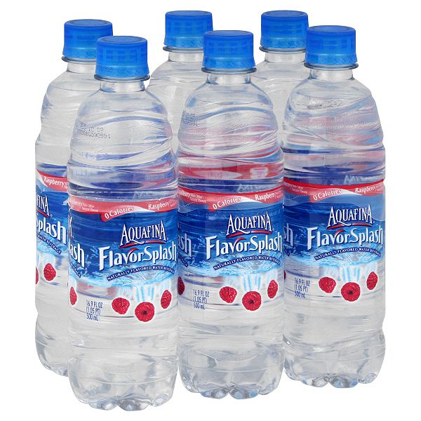 Aquafina Aquafina Flavorsplash Water Beverage, Raspberry, 6 - 16.9 Fl 22224812