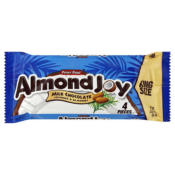Almond Joy Milk Chocolate, Coconut & Almonds, King Size, 4 Pieces [3. W026427110