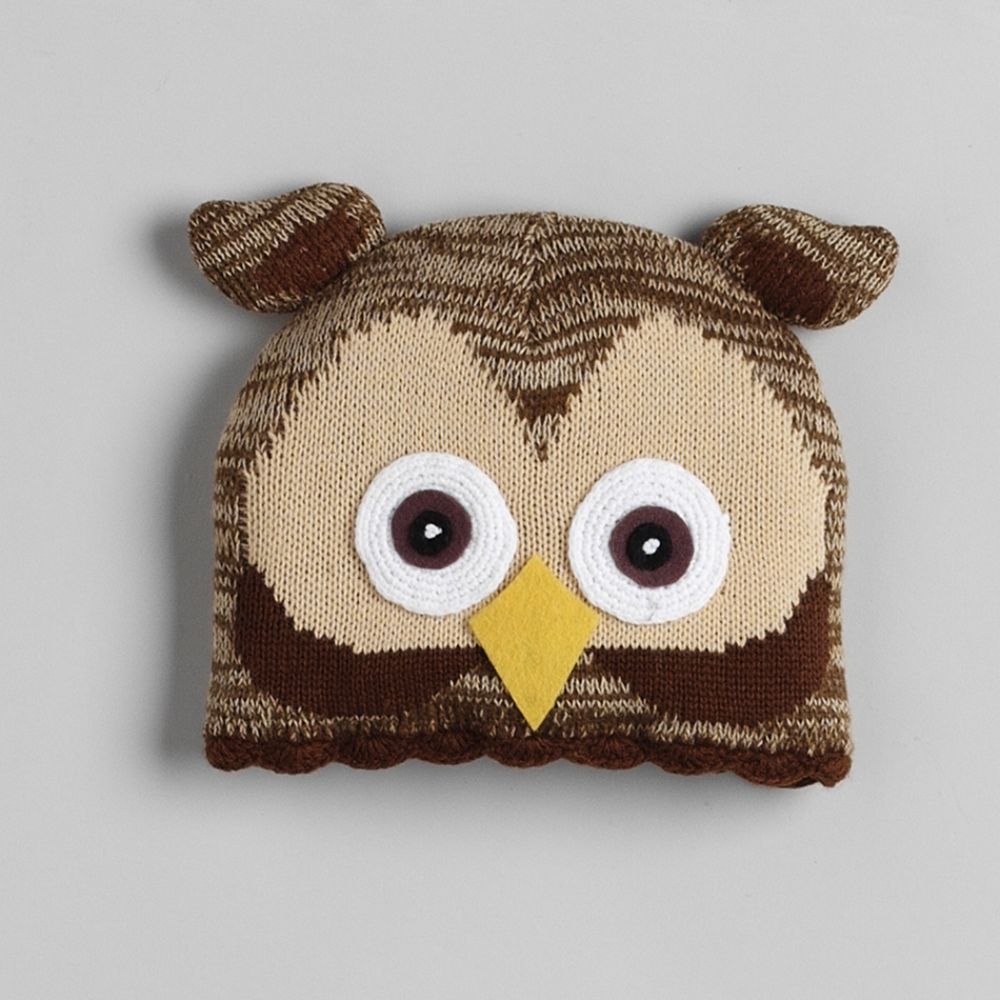 Critter Collections Owl Knit Critter Hat