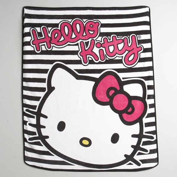 Hello Kitty Striped Throw