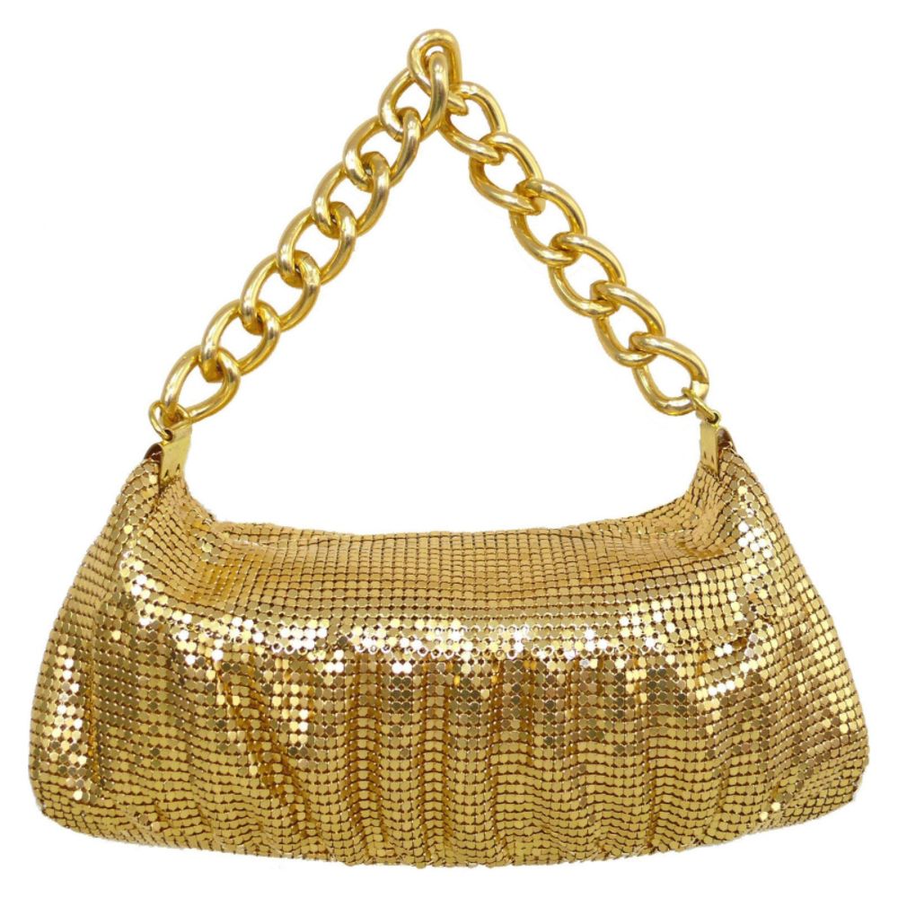 La Regale Mesh Hobo with Chain