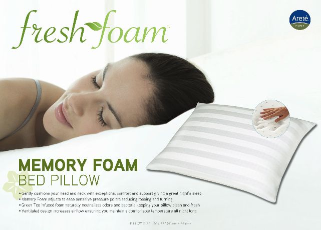 Fresh Foam Memory Foam Molded Bed Pillow at Sears.com