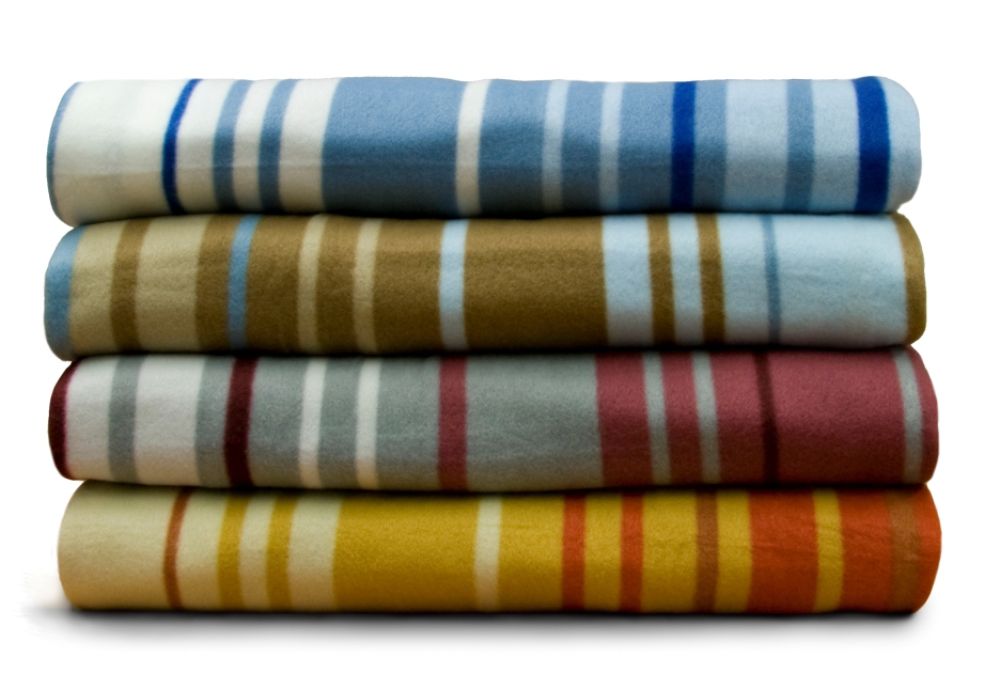 Safdie Twin Size Fleece Blanket, Printed stripe at Sears.com