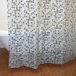 Tiles Shower Curtain - Black